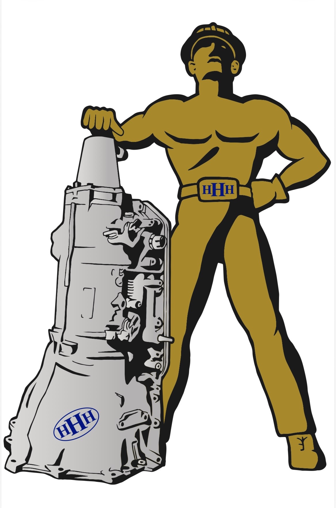 Triple H Transmission Tulsa Driller character with transmission
